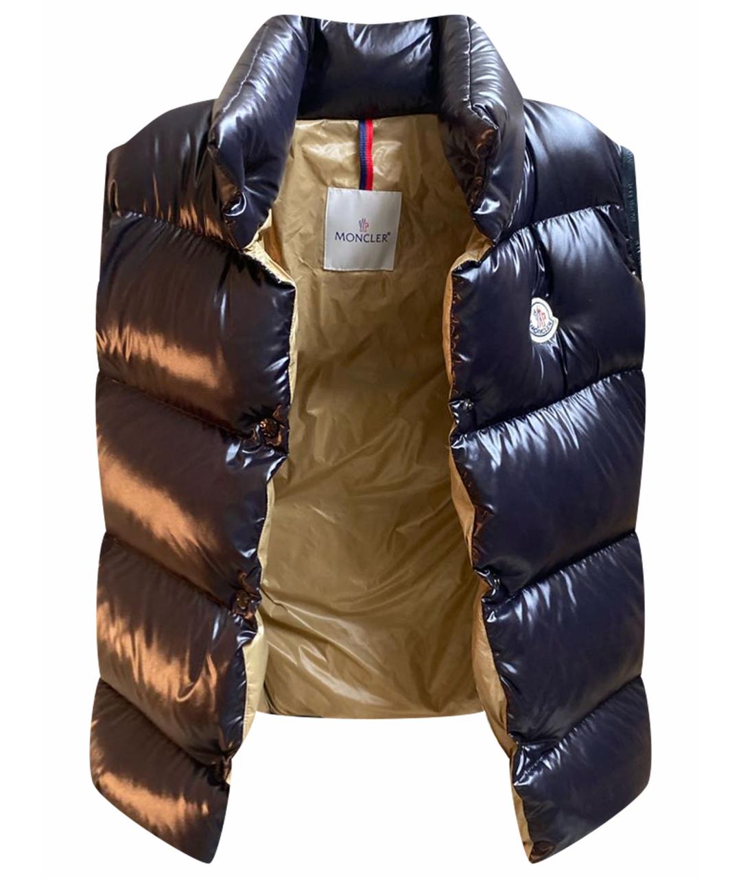 MONCLER Черный жилет, фото 1