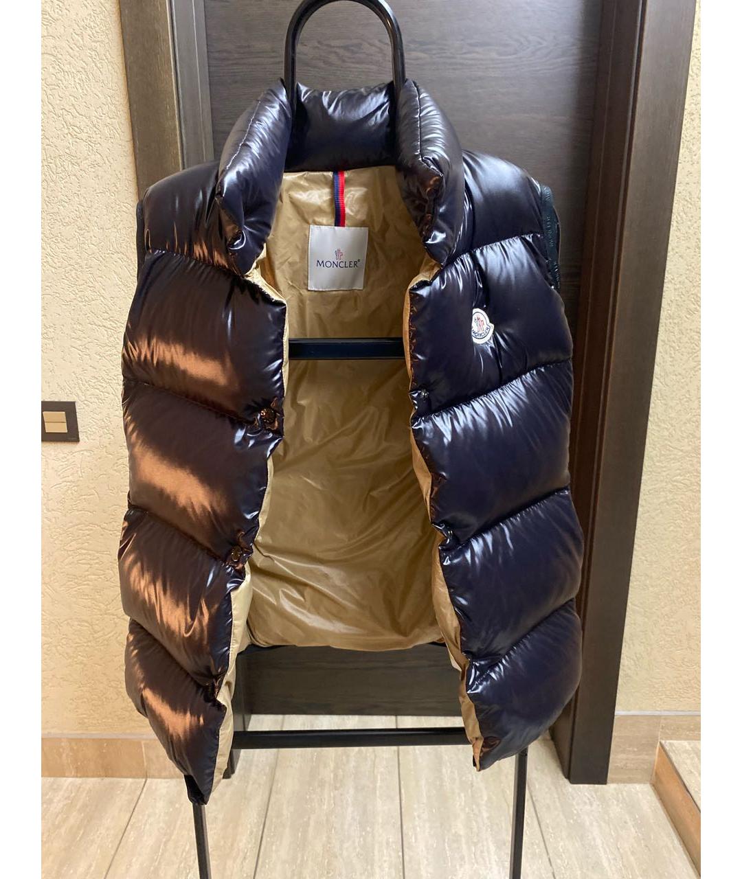 MONCLER Черный жилет, фото 8