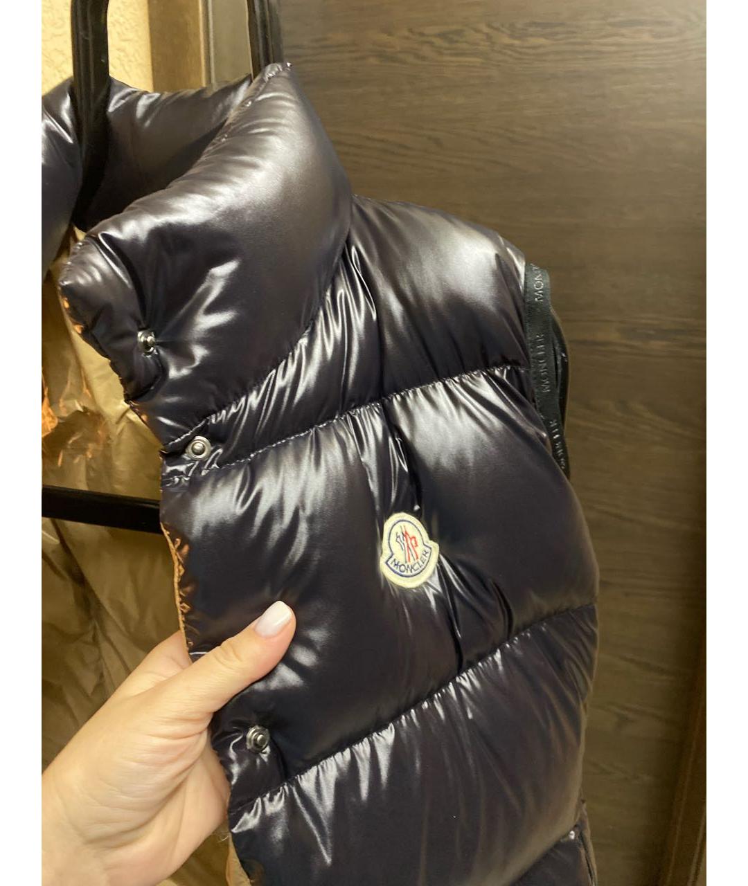 MONCLER Черный жилет, фото 4