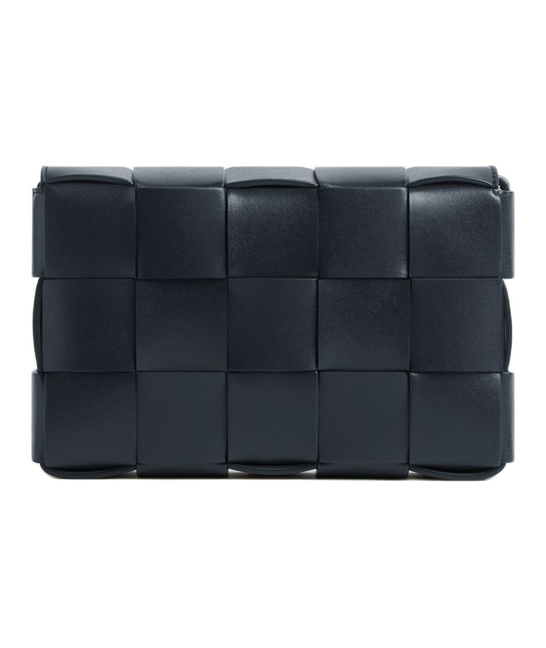 BOTTEGA VENETA Черная кожаная сумка на плечо, фото 2