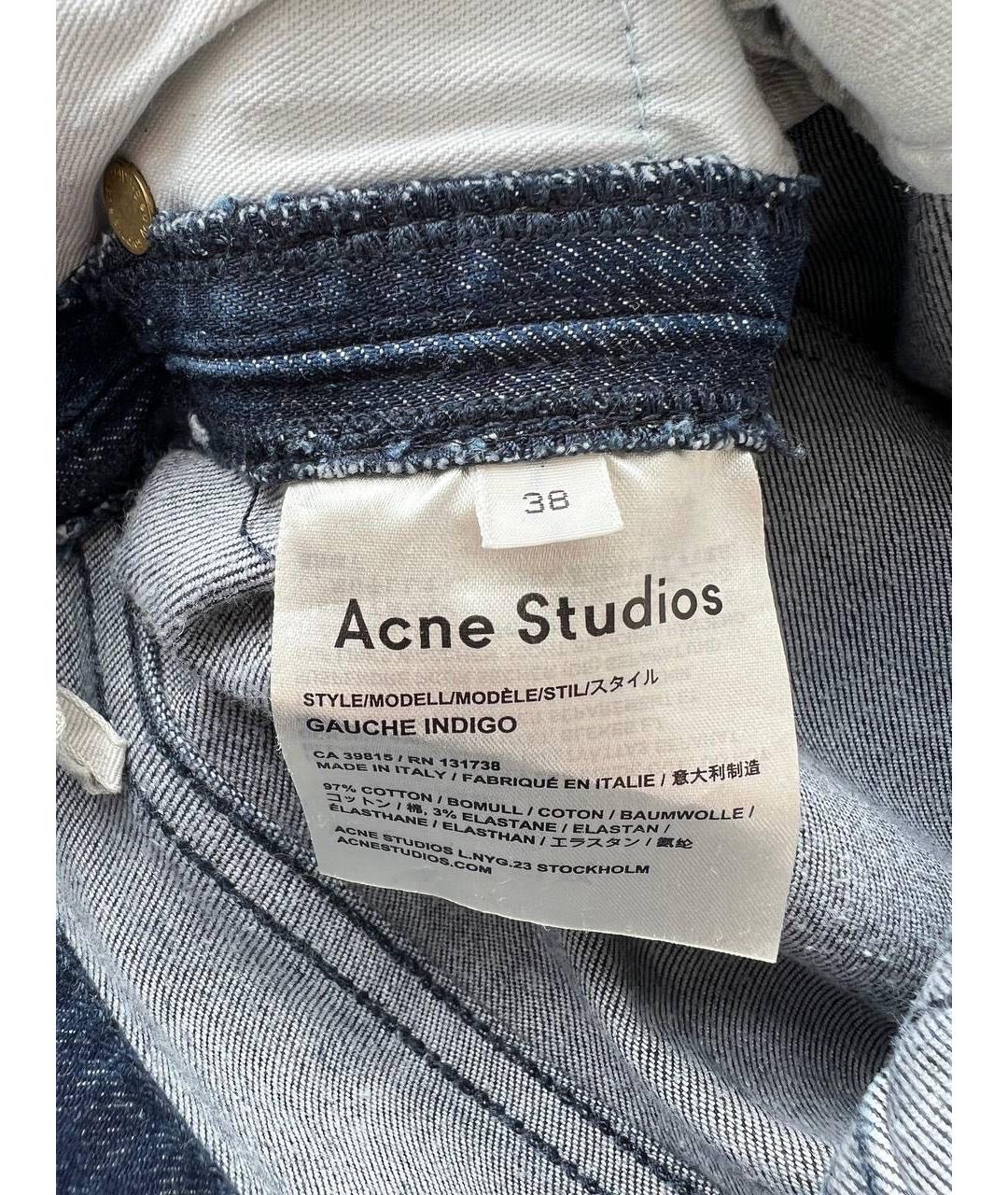 ACNE STUDIOS Синие прямые джинсы, фото 8