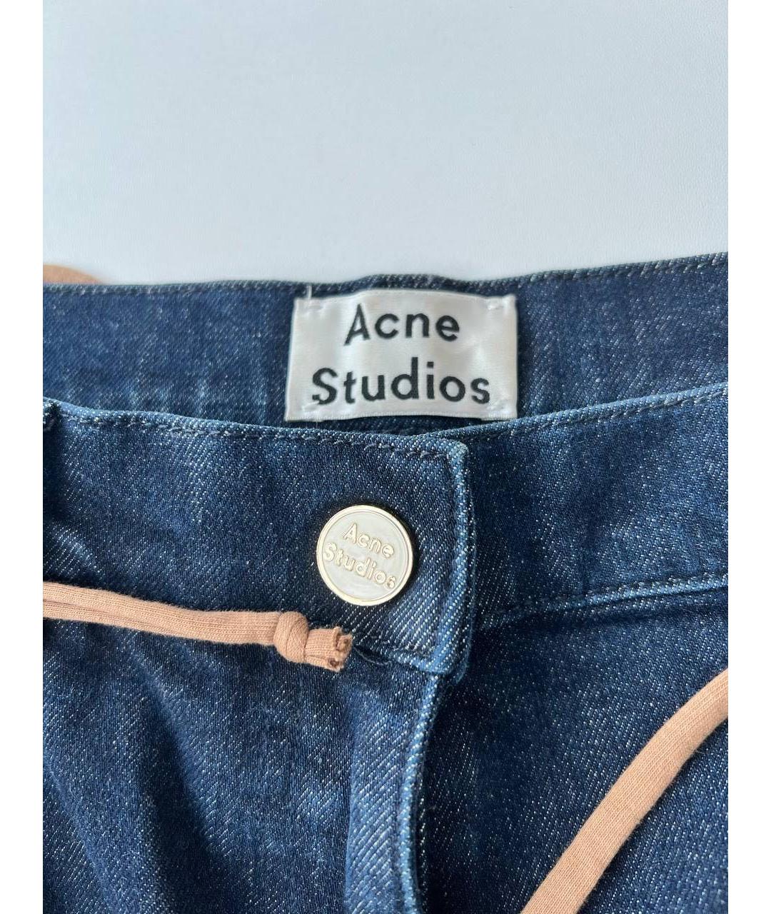 ACNE STUDIOS Синие прямые джинсы, фото 3