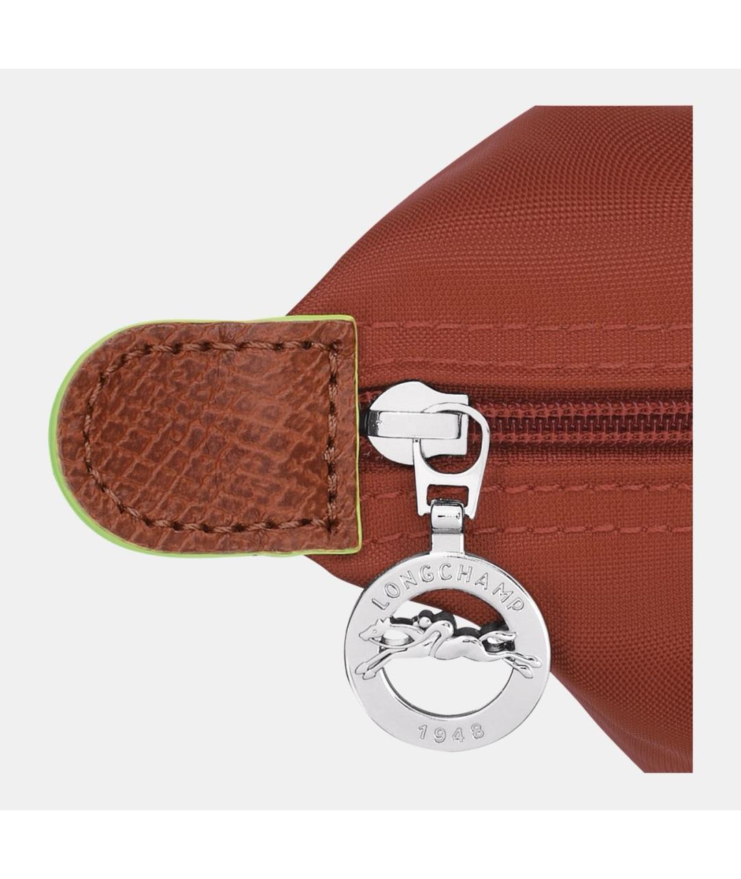 LONGCHAMP Коричневая тканевая сумка тоут, фото 3