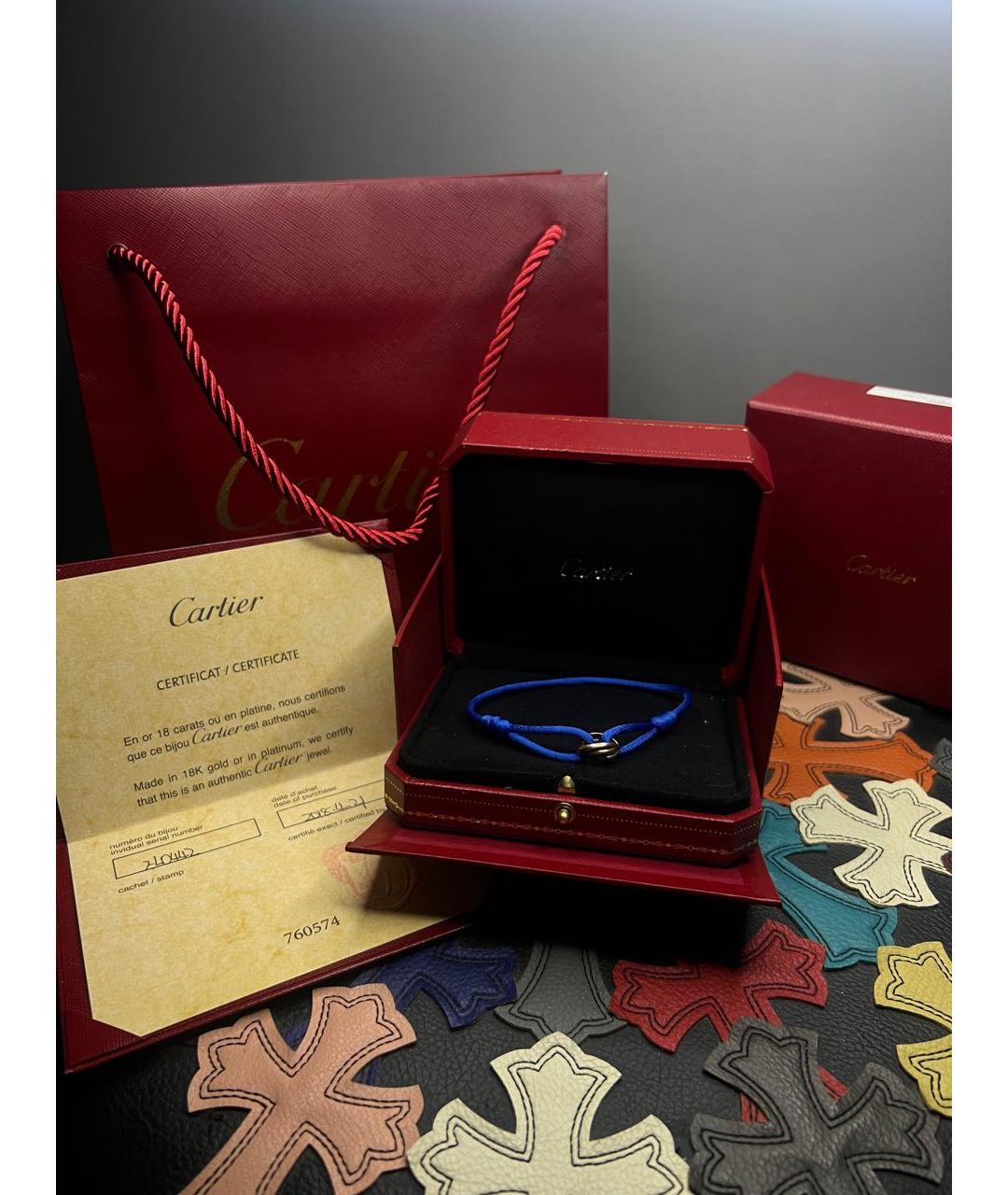 CARTIER Синий браслет из белого золота, фото 2
