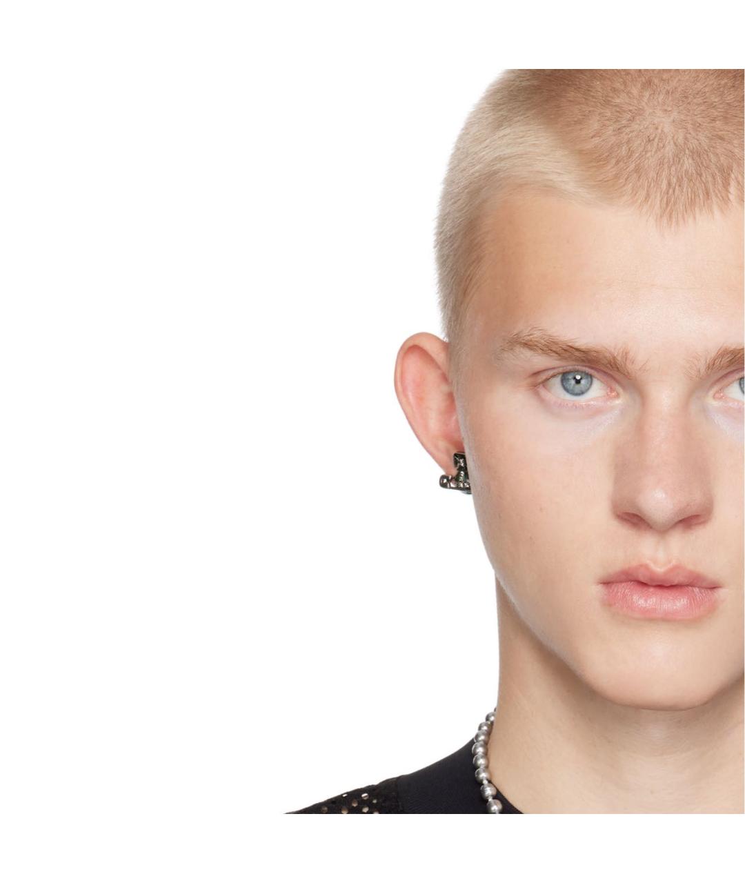 VIVIENNE WESTWOOD Зеленые латунные серьги, фото 3
