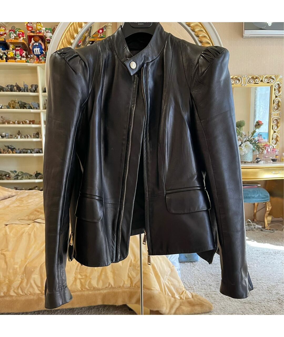 DSQUARED2 Черная кожаная куртка, фото 5