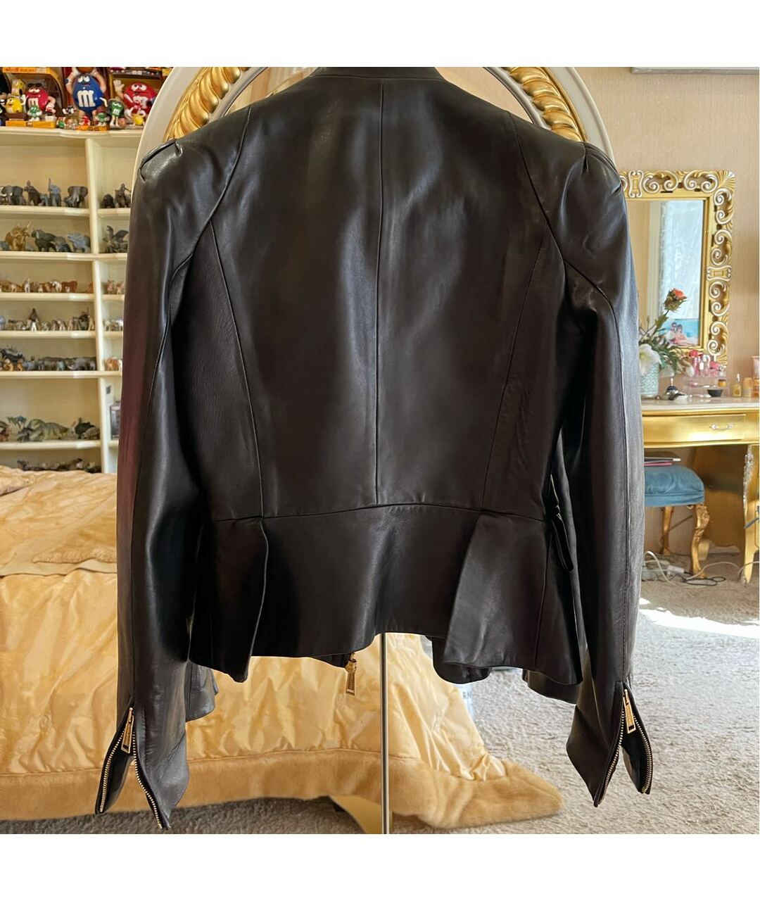 DSQUARED2 Черная кожаная куртка, фото 2
