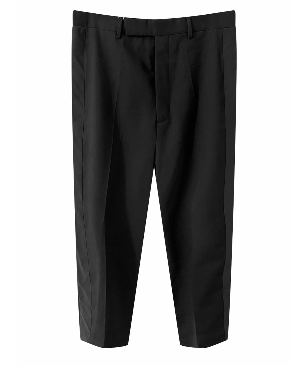 RICK OWENS Черные шерстяные классические брюки, фото 1