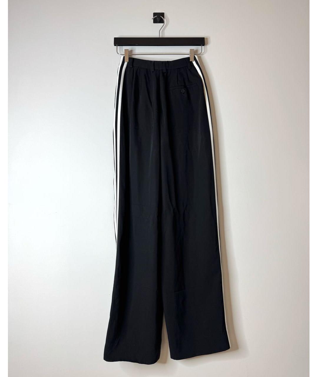BALENCIAGA Черные хлопковые прямые брюки, фото 3