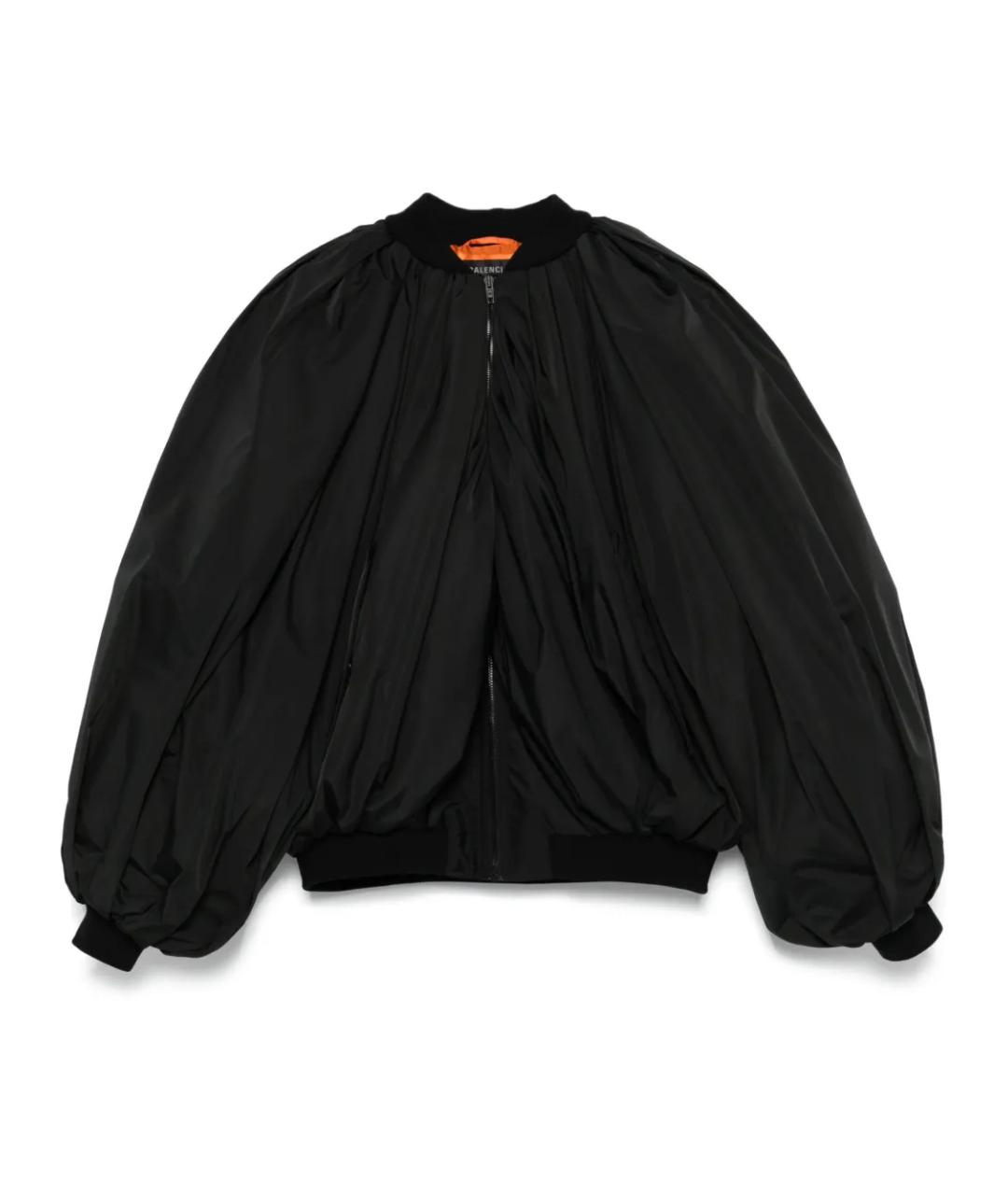 BALENCIAGA Черная полиэстеровая куртка, фото 1
