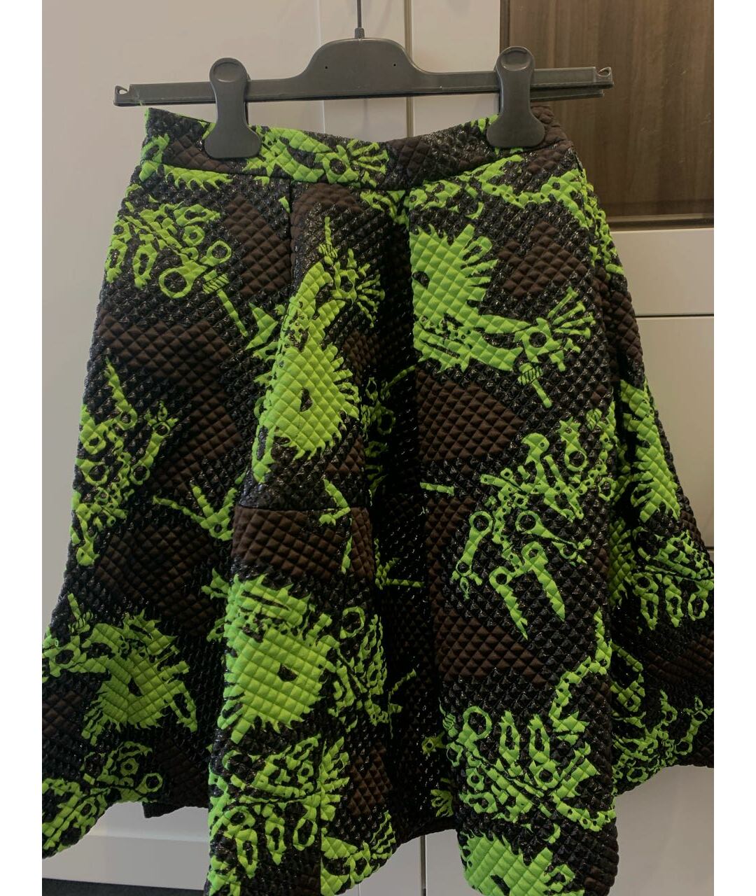 KENZO Зеленая полиэстеровая юбка миди, фото 2