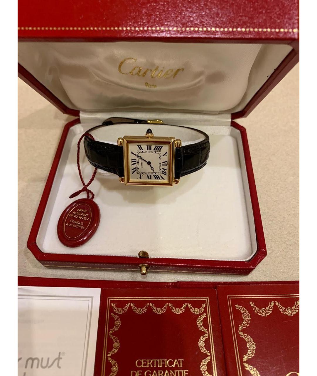 CARTIER Золотые часы из желтого золота, фото 5