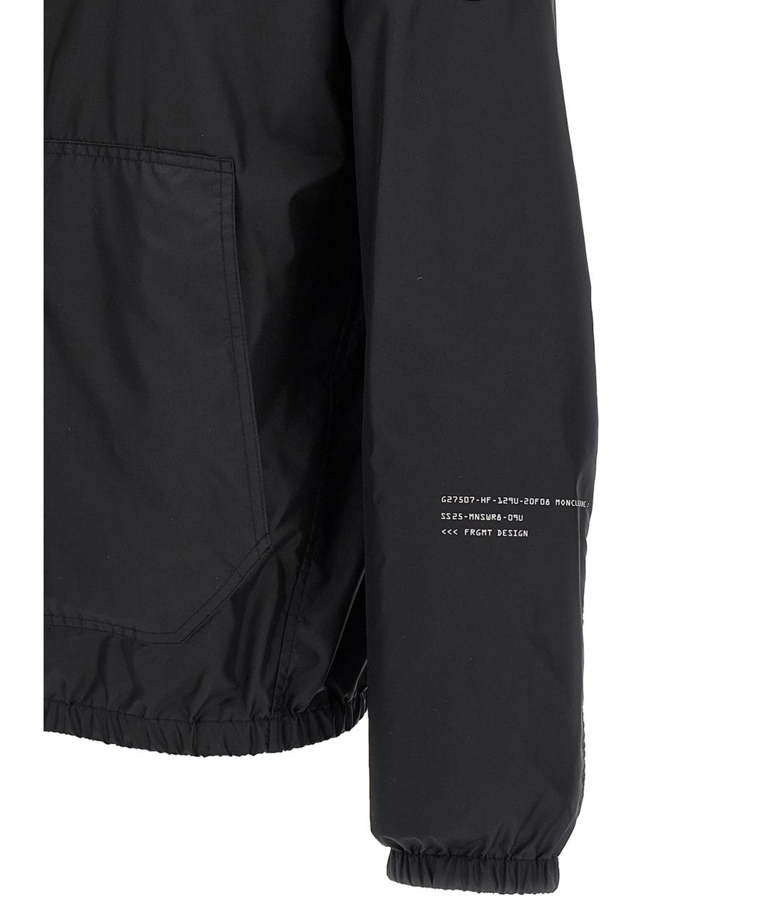 MONCLER Черная полиамидовая куртка, фото 4
