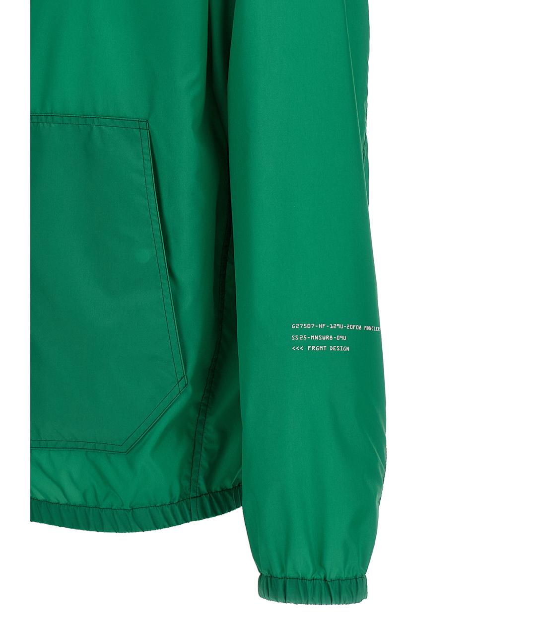 MONCLER Зеленая синтетическая куртка, фото 4