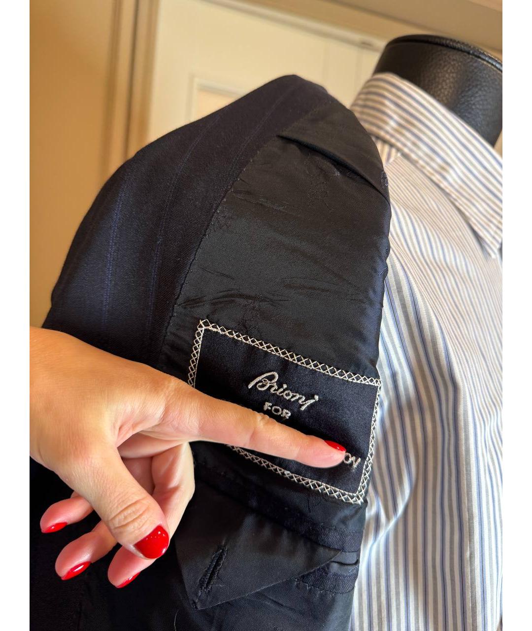 BRIONI Темно-синий классический костюм, фото 6