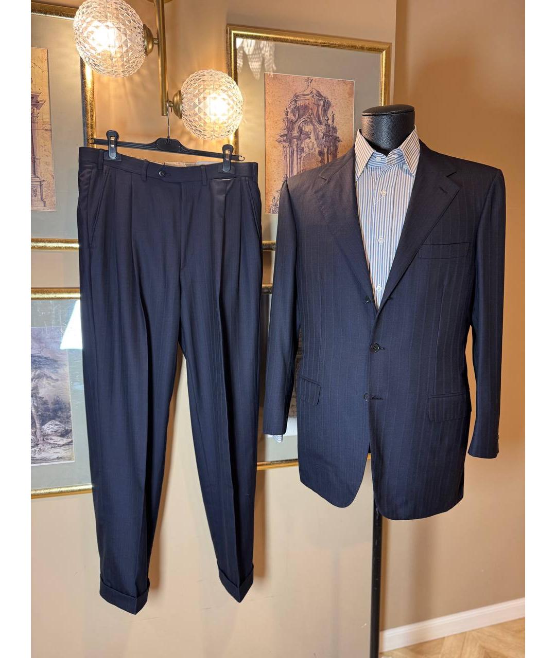 BRIONI Темно-синий классический костюм, фото 10