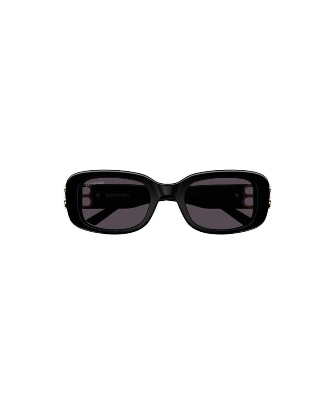 BALENCIAGA Черные пластиковые солнцезащитные очки, фото 1