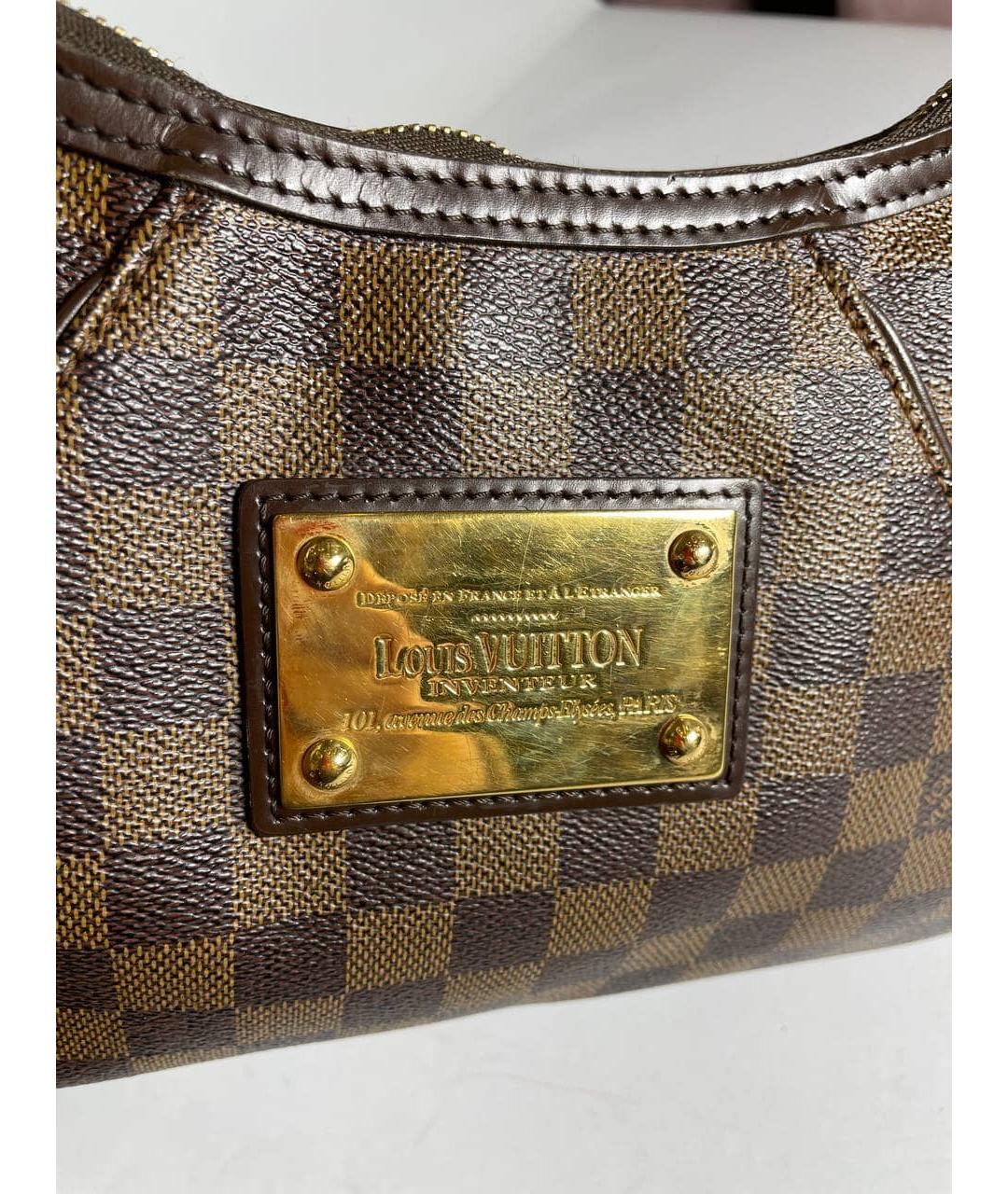 LOUIS VUITTON Коричневая сумка с короткими ручками, фото 7