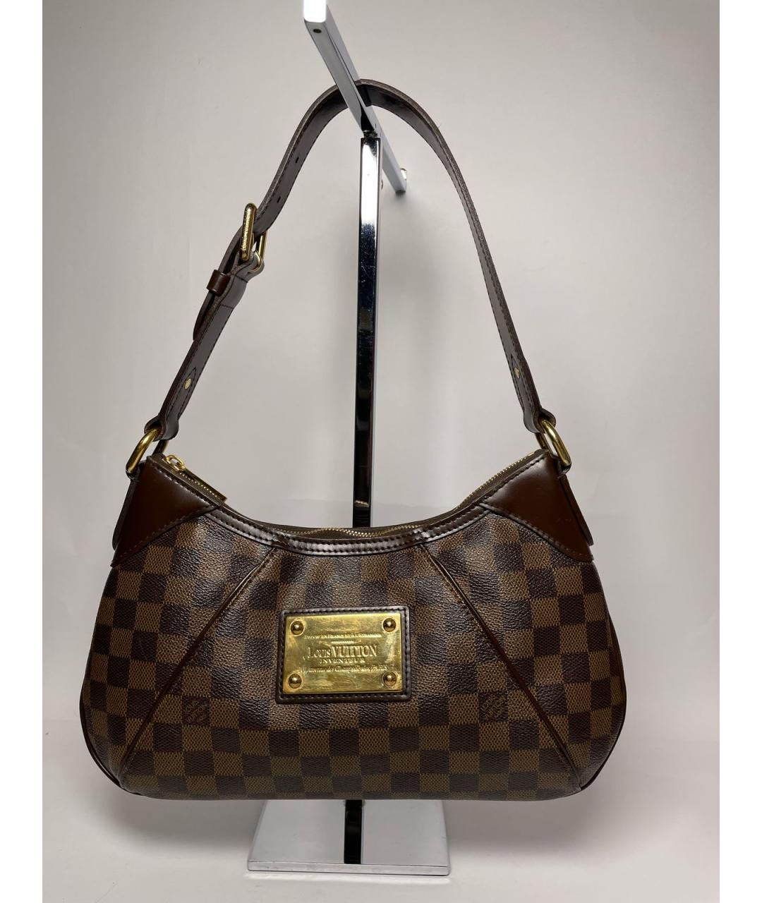 LOUIS VUITTON Коричневая сумка с короткими ручками, фото 10