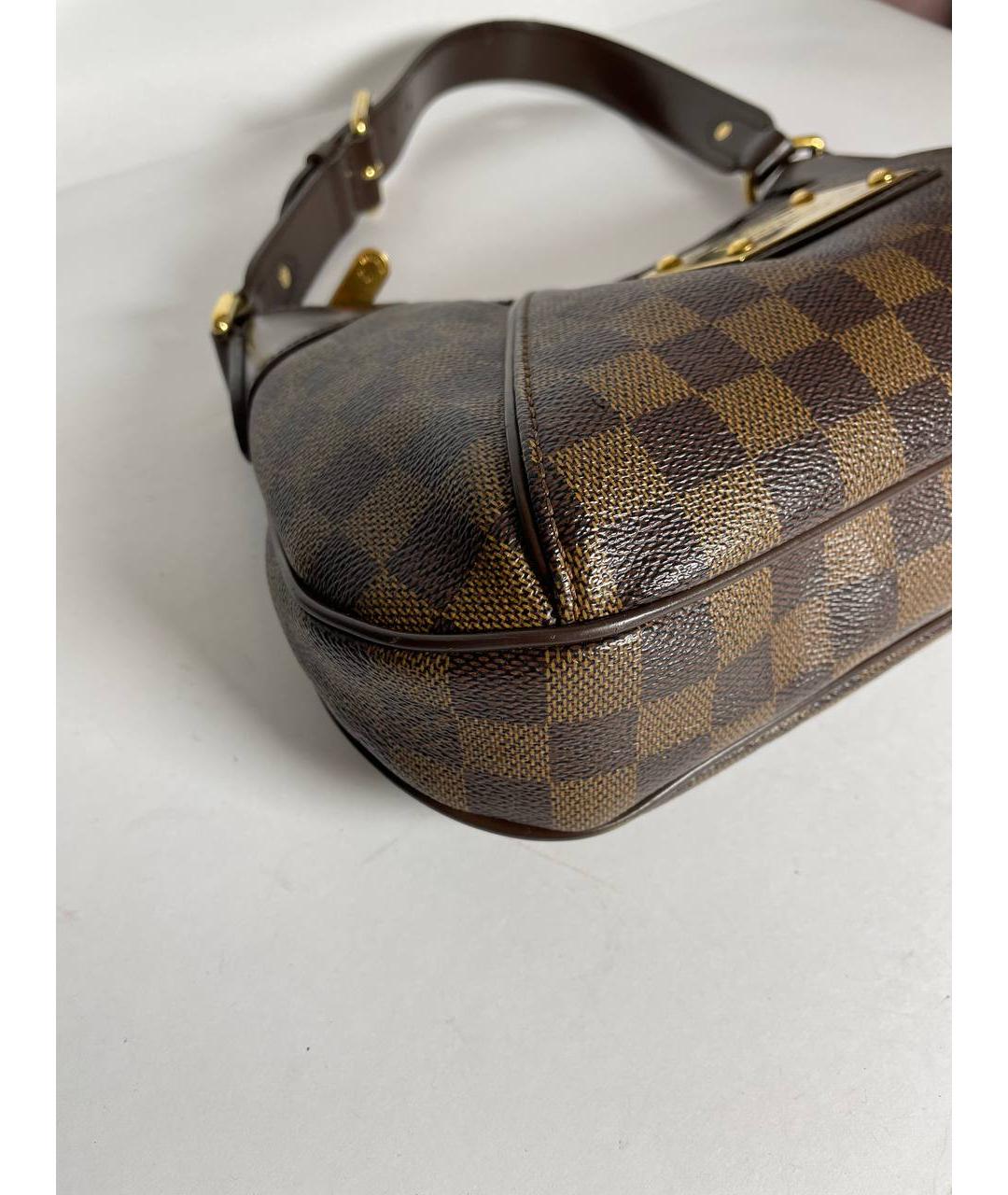LOUIS VUITTON Коричневая сумка с короткими ручками, фото 4