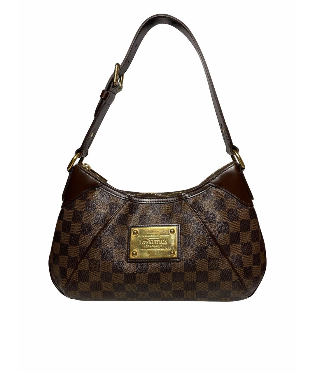 LOUIS VUITTON Коричневая сумка с короткими ручками, фото 1