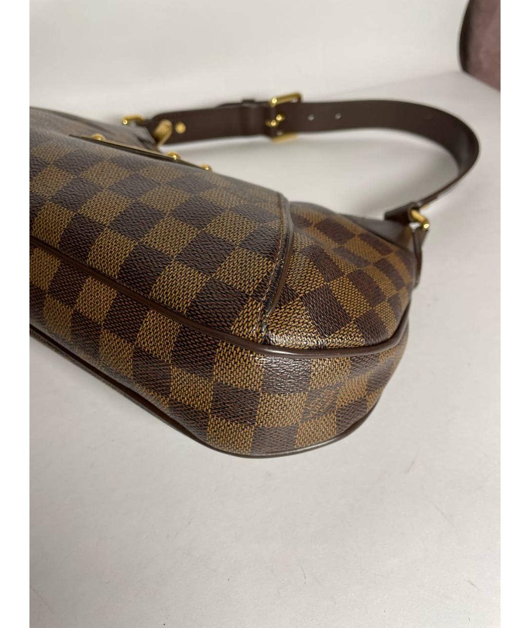 LOUIS VUITTON Коричневая сумка с короткими ручками, фото 5