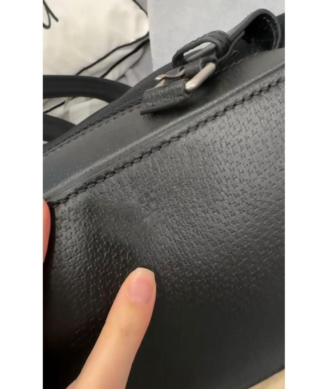 GUCCI Черный кожаный рюкзак, фото 5