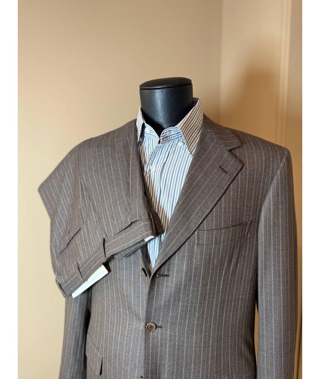 BRIONI Коричневый классический костюм, фото 6