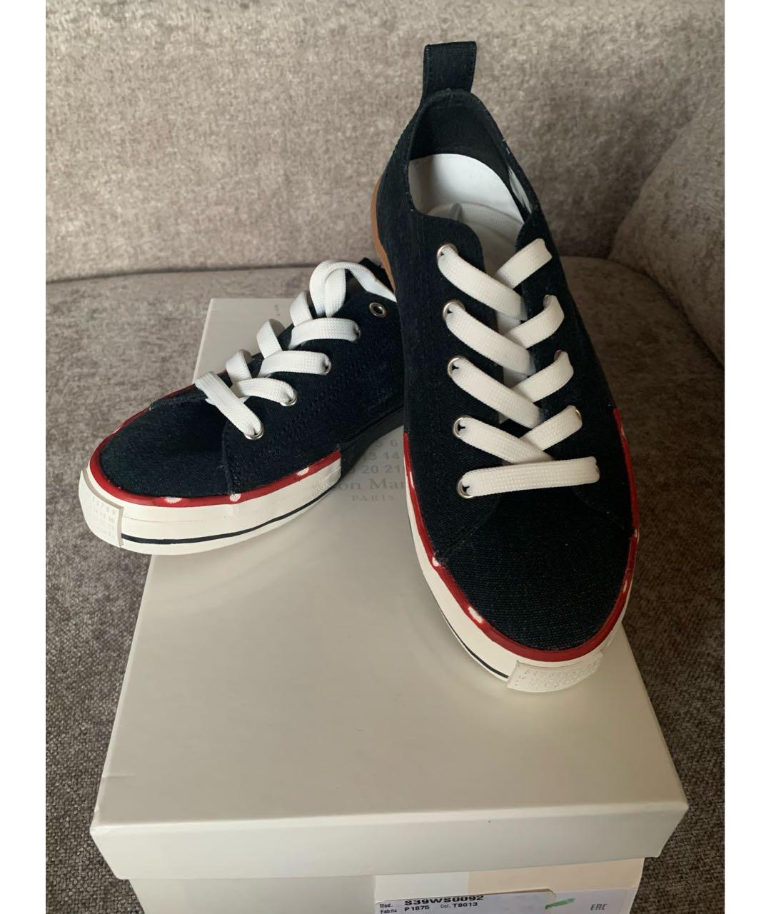 MAISON MARGIELA Черные кеды, фото 5