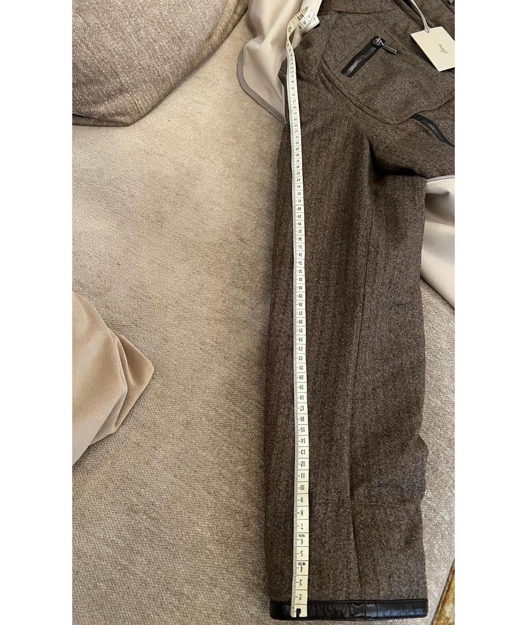 BRIONI Коричневый синтетический пуховик, фото 8