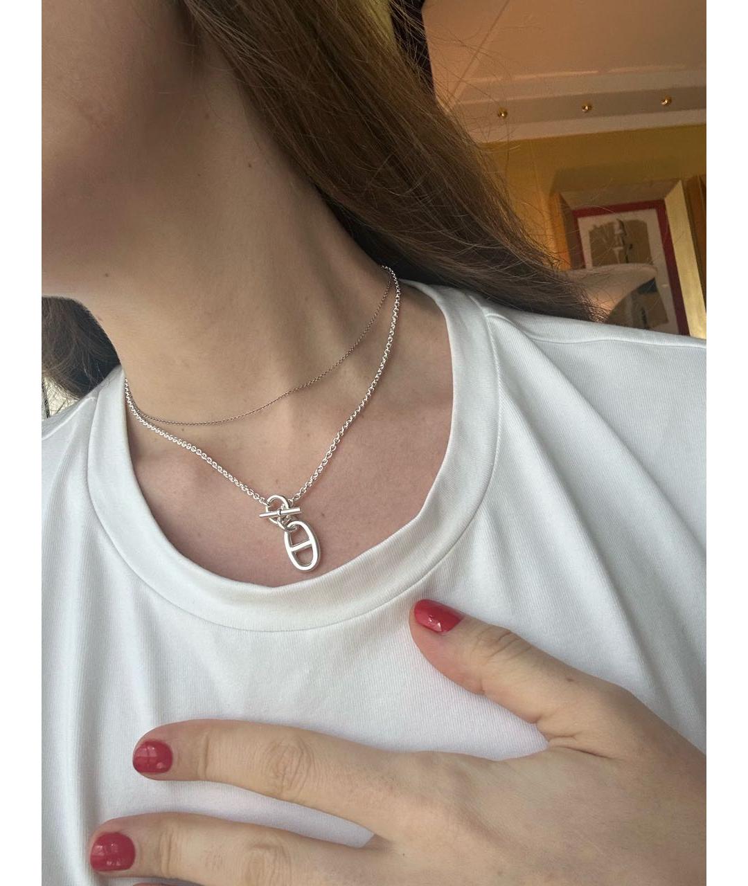 HERMES Серебряная серебряная подвеска, фото 3