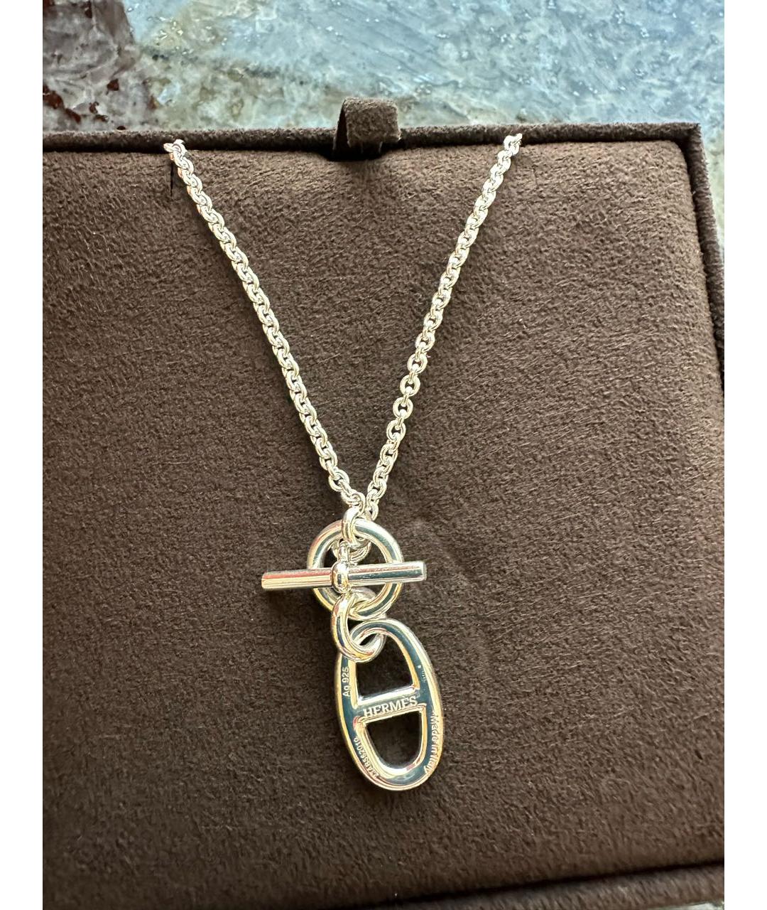 HERMES Серебряная серебряная подвеска, фото 2
