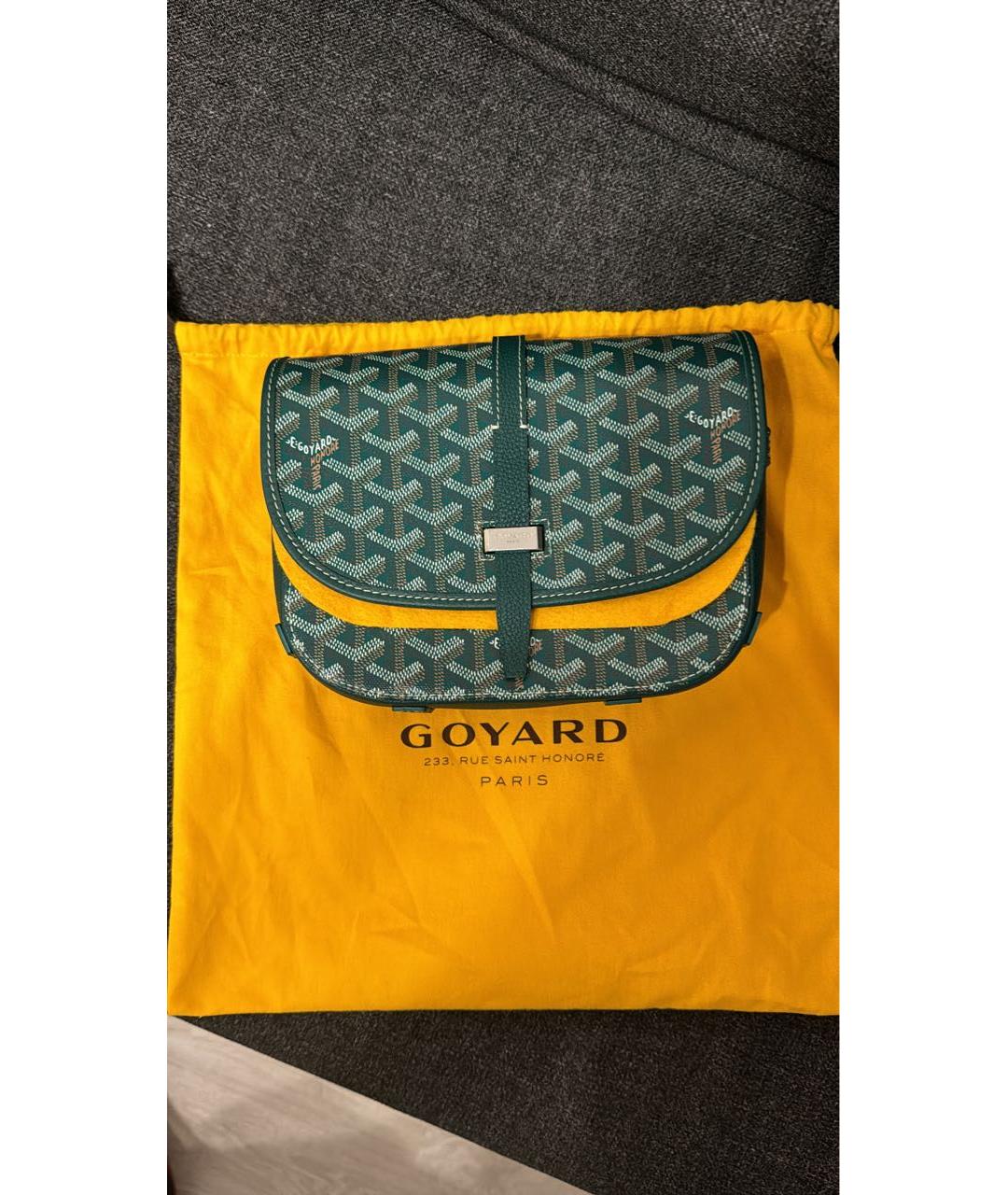 GOYARD Зеленая сумка через плечо, фото 4