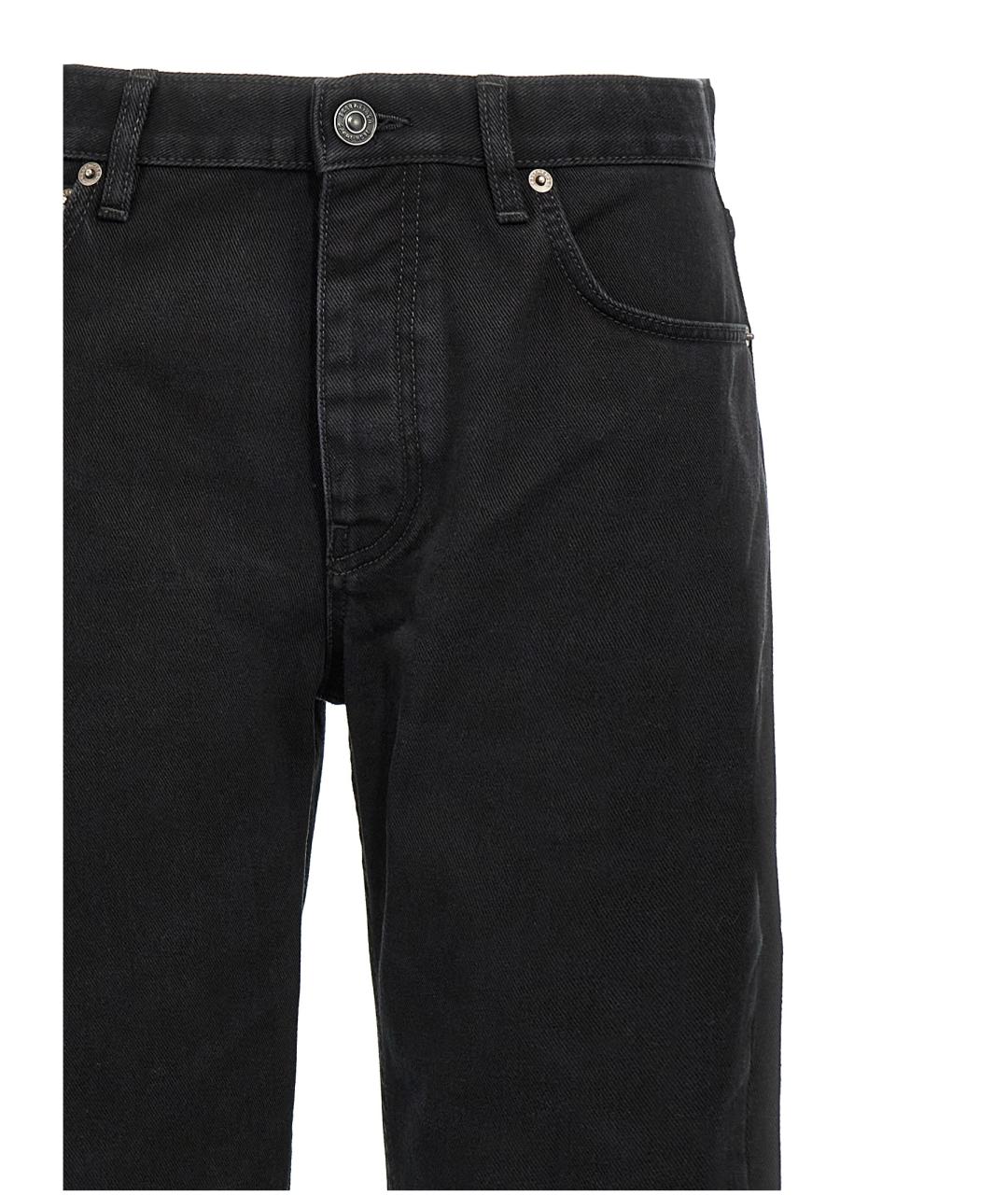 BALENCIAGA Черные хлопковые прямые джинсы, фото 3