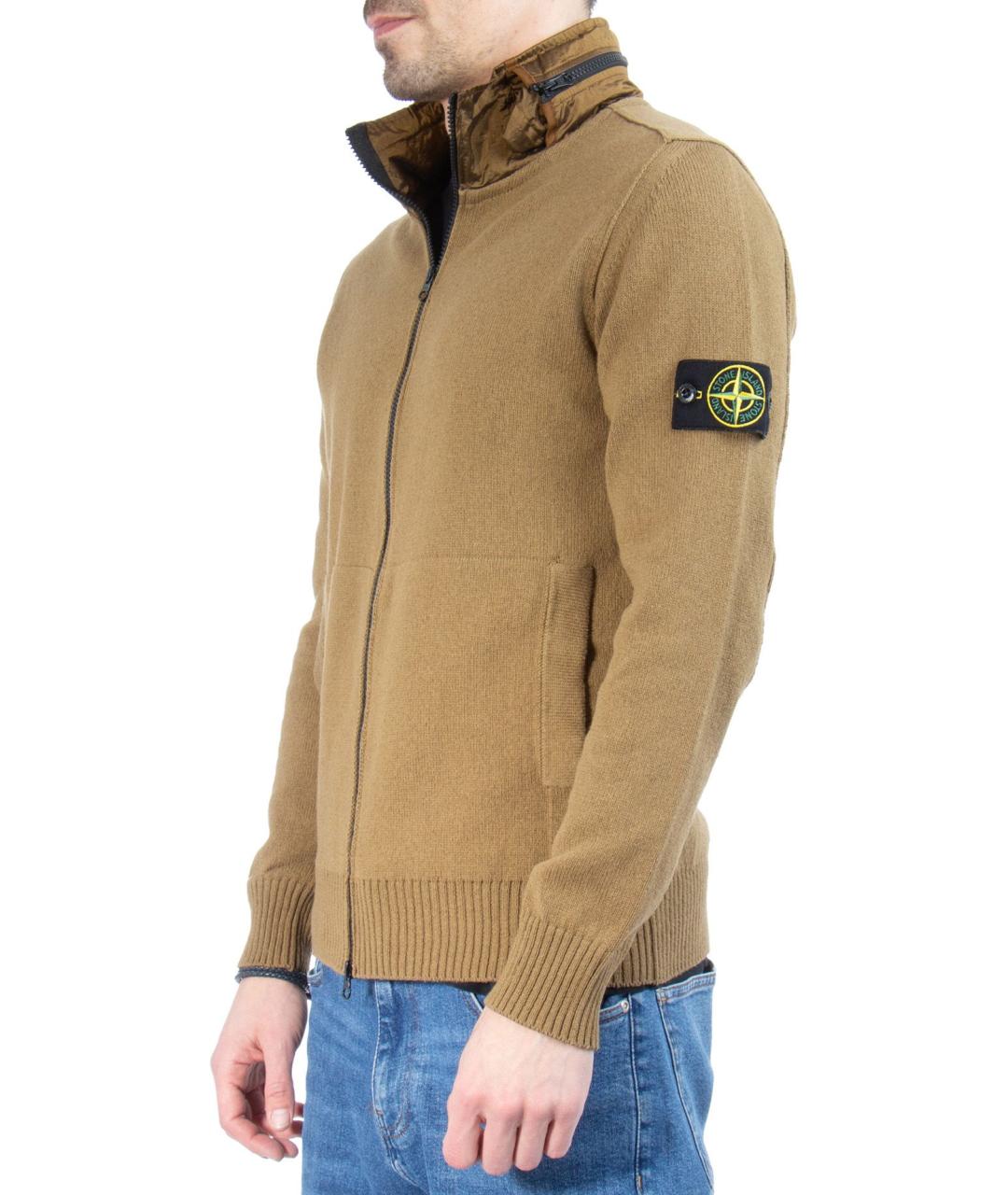 STONE ISLAND Коричневый джемпер / свитер, фото 2