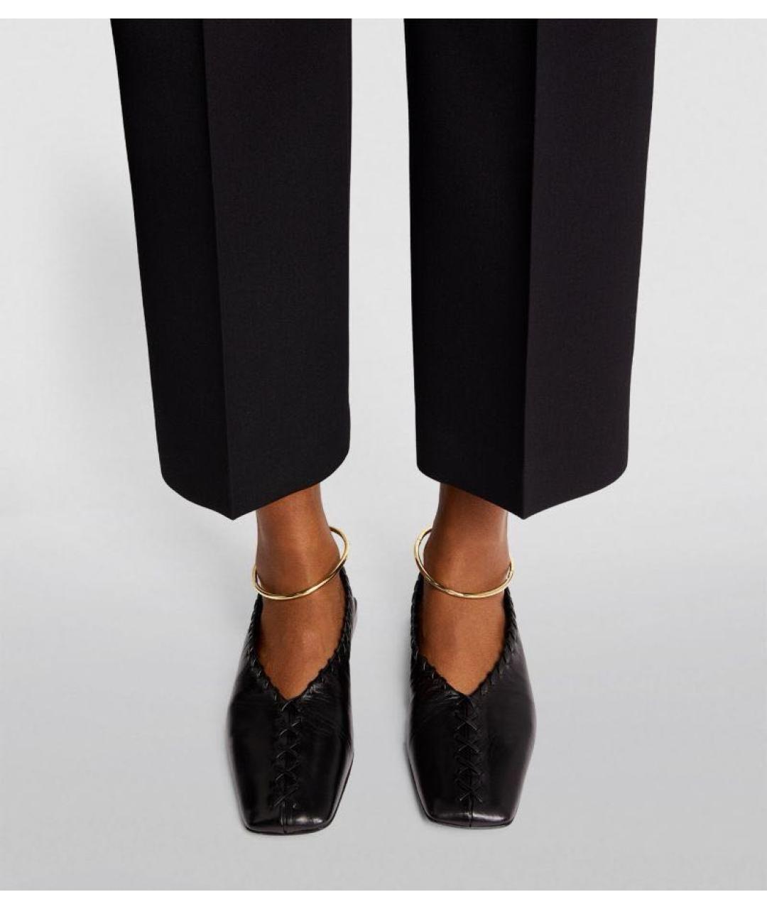 JIL SANDER Черные кожаные балетки, фото 7