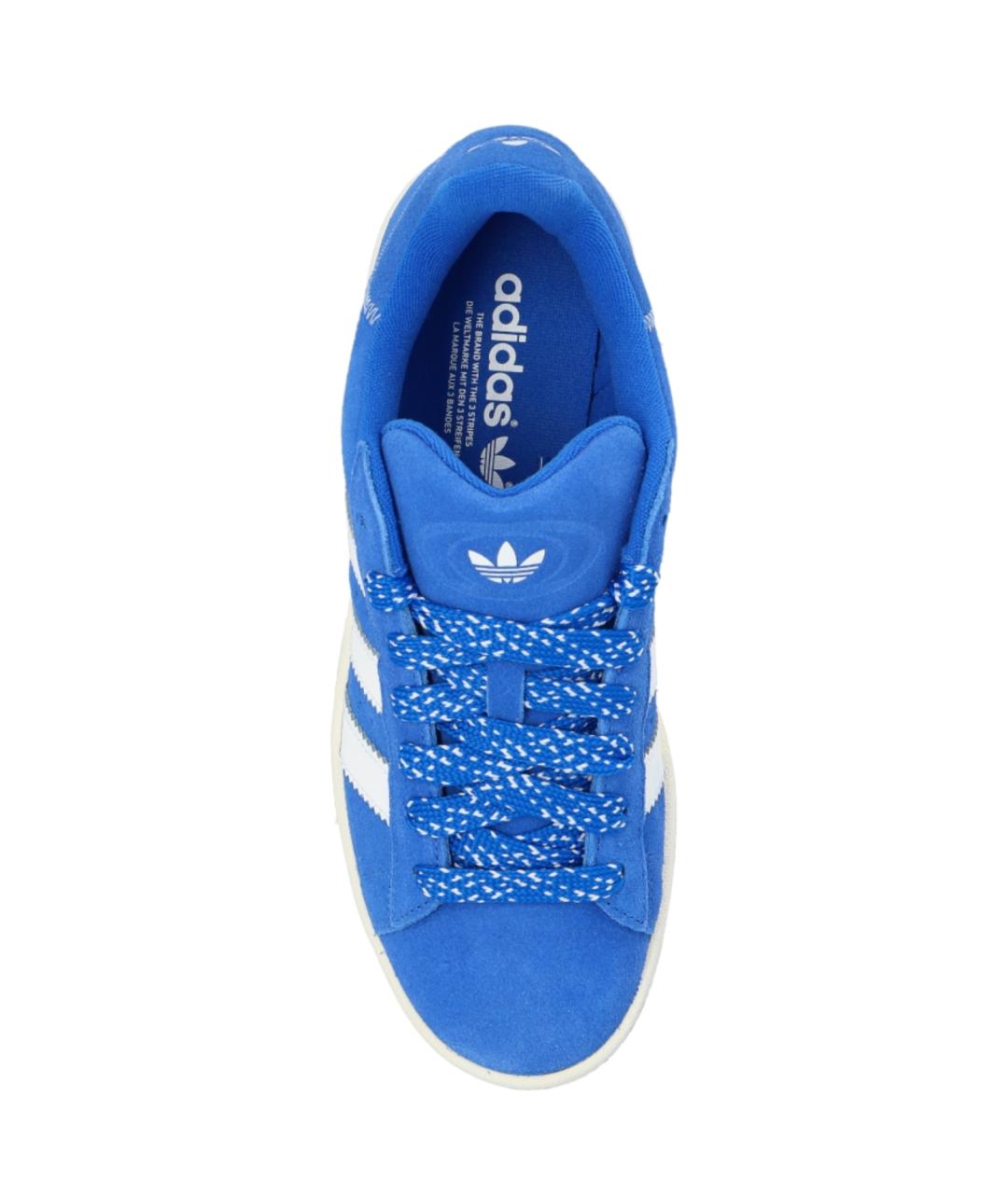 ADIDAS Голубые замшевые кеды, фото 2