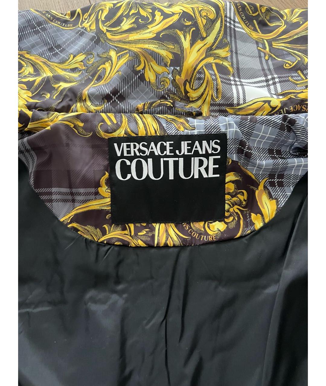 VERSACE JEANS COUTURE Серая полиэстеровая куртка, фото 3