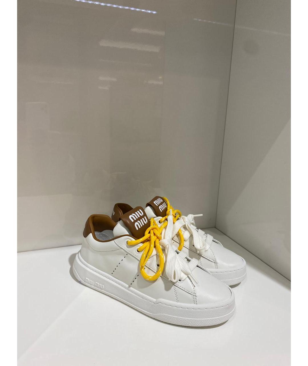 MIU MIU Белые кеды, фото 2