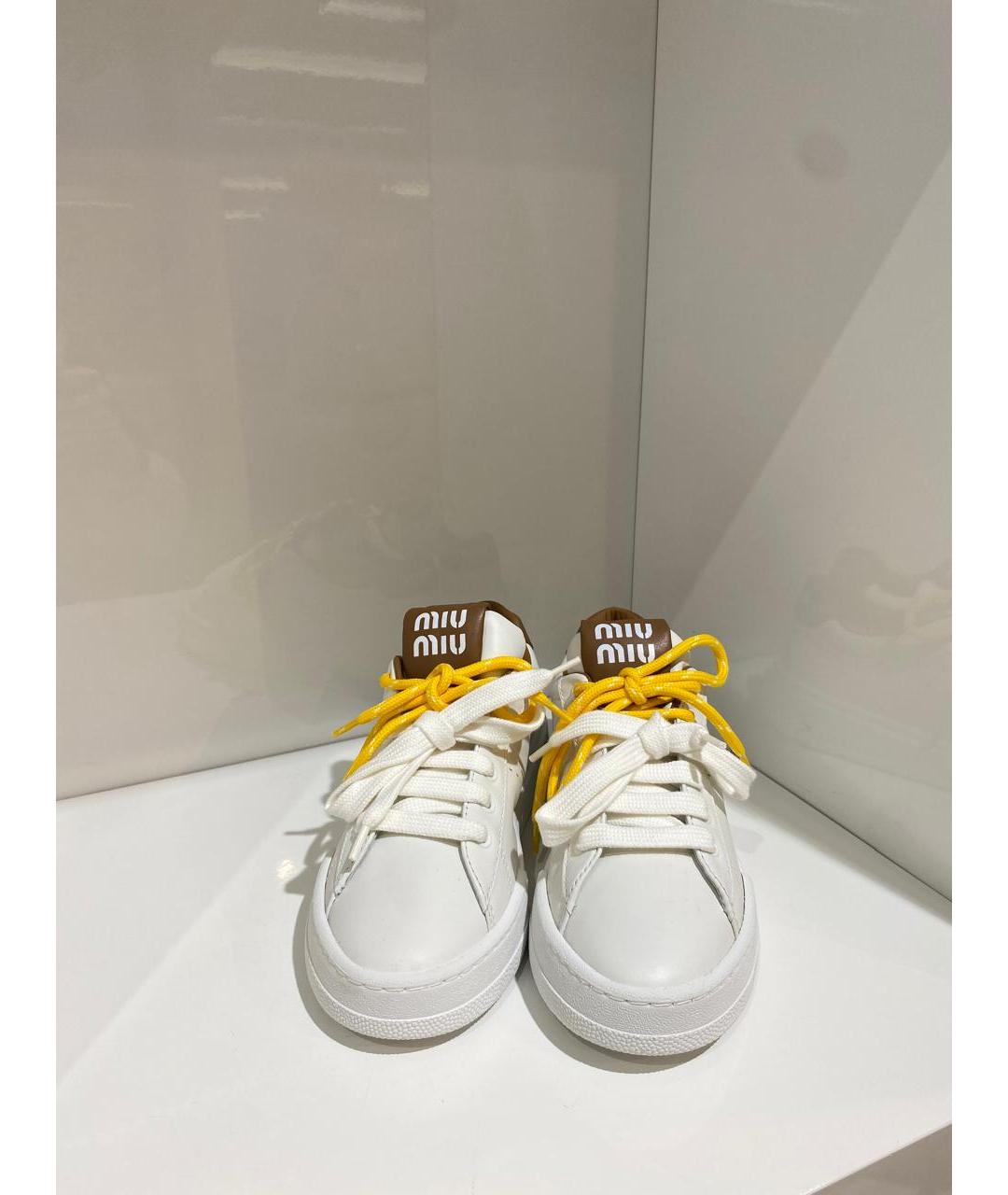 MIU MIU Белые кеды, фото 3