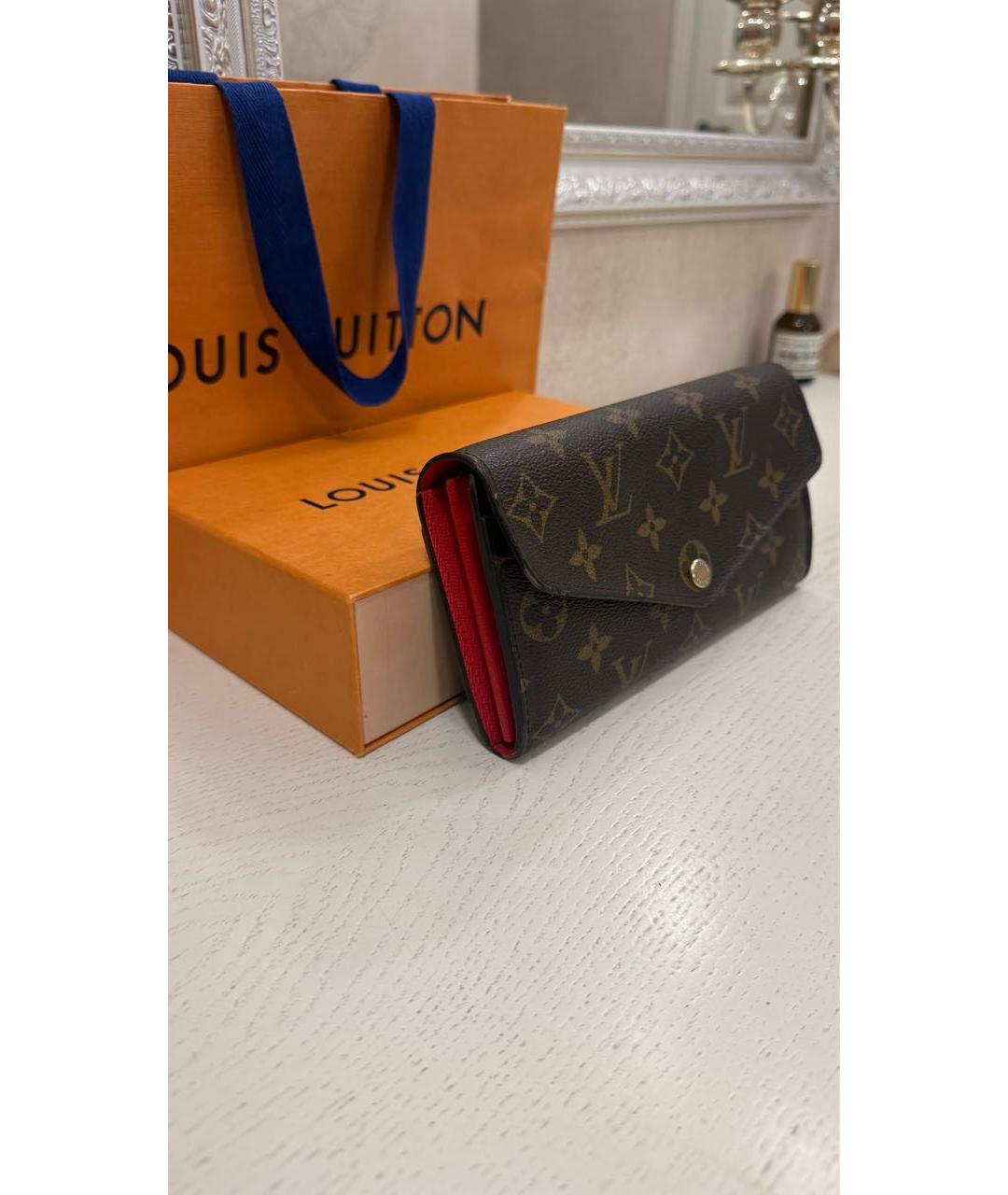 LOUIS VUITTON Коричневый кошелек, фото 2