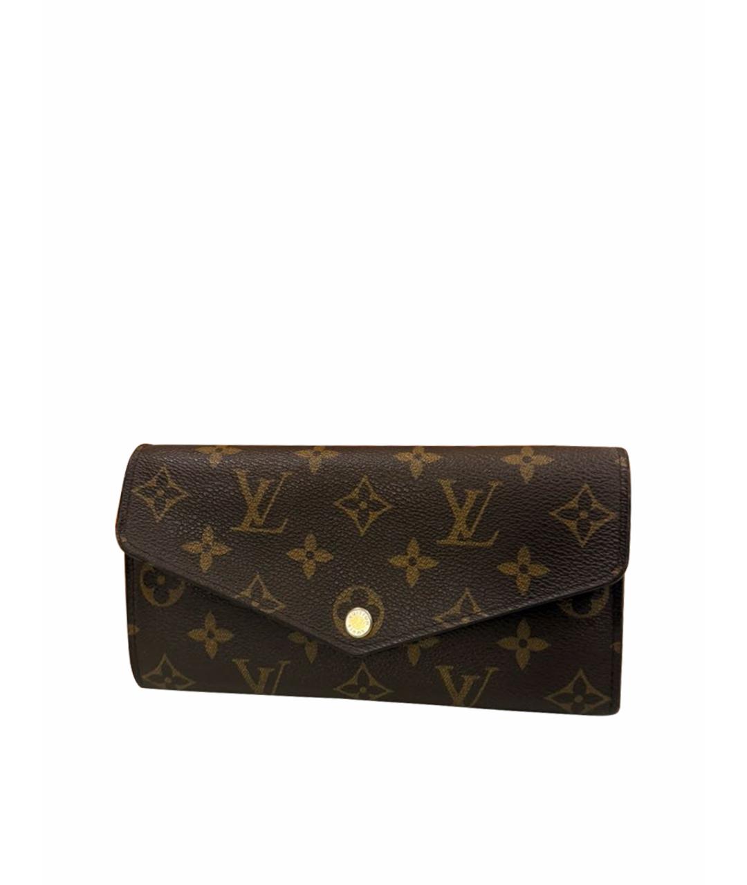 LOUIS VUITTON Коричневый кошелек, фото 1
