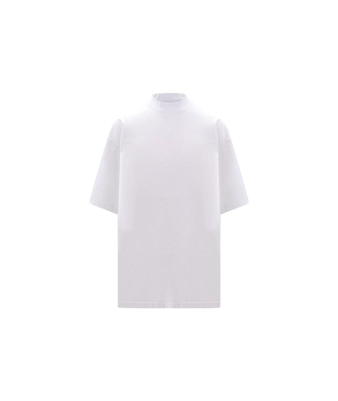 BALENCIAGA Белая хлопковая футболка, фото 1