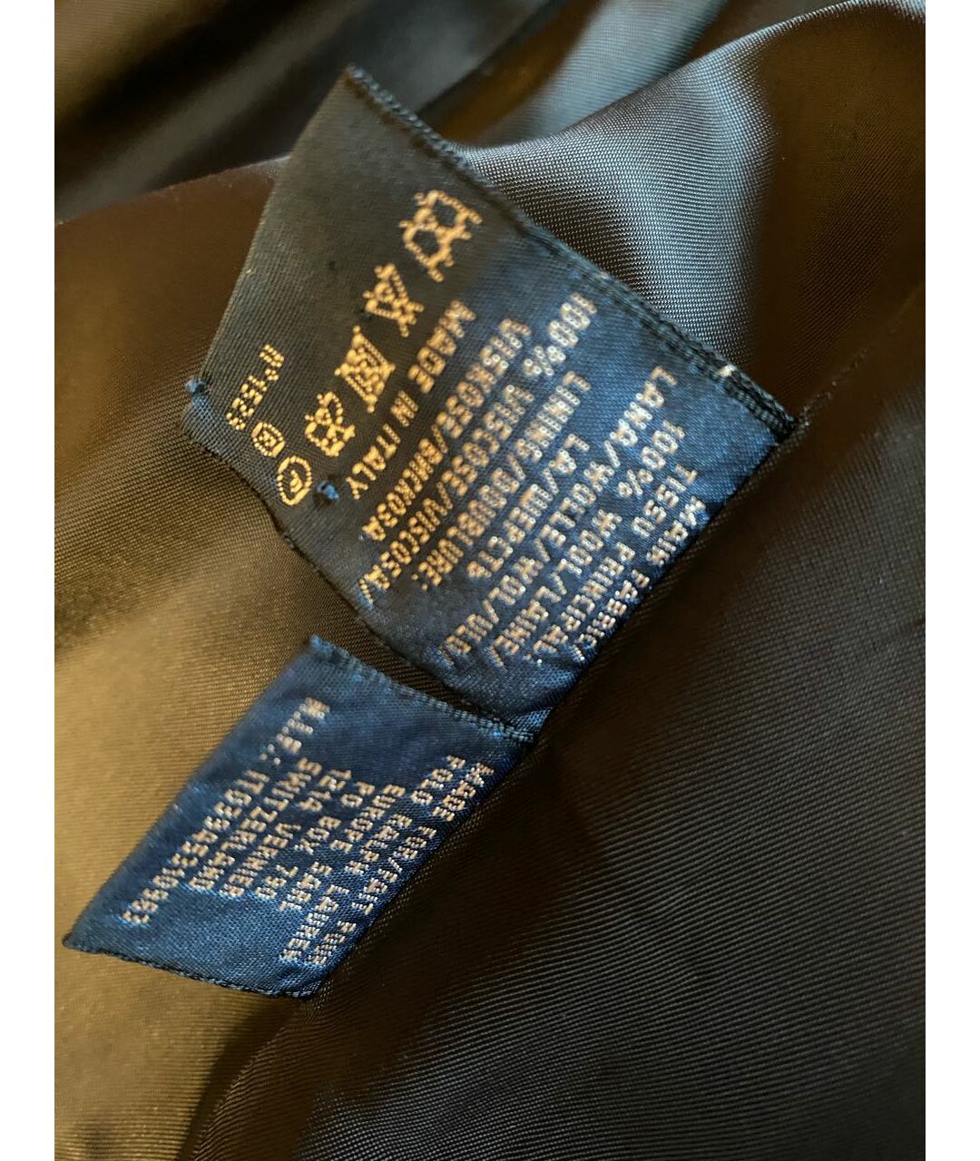 RALPH LAUREN Темно-синий шерстяной жакет/пиджак, фото 4