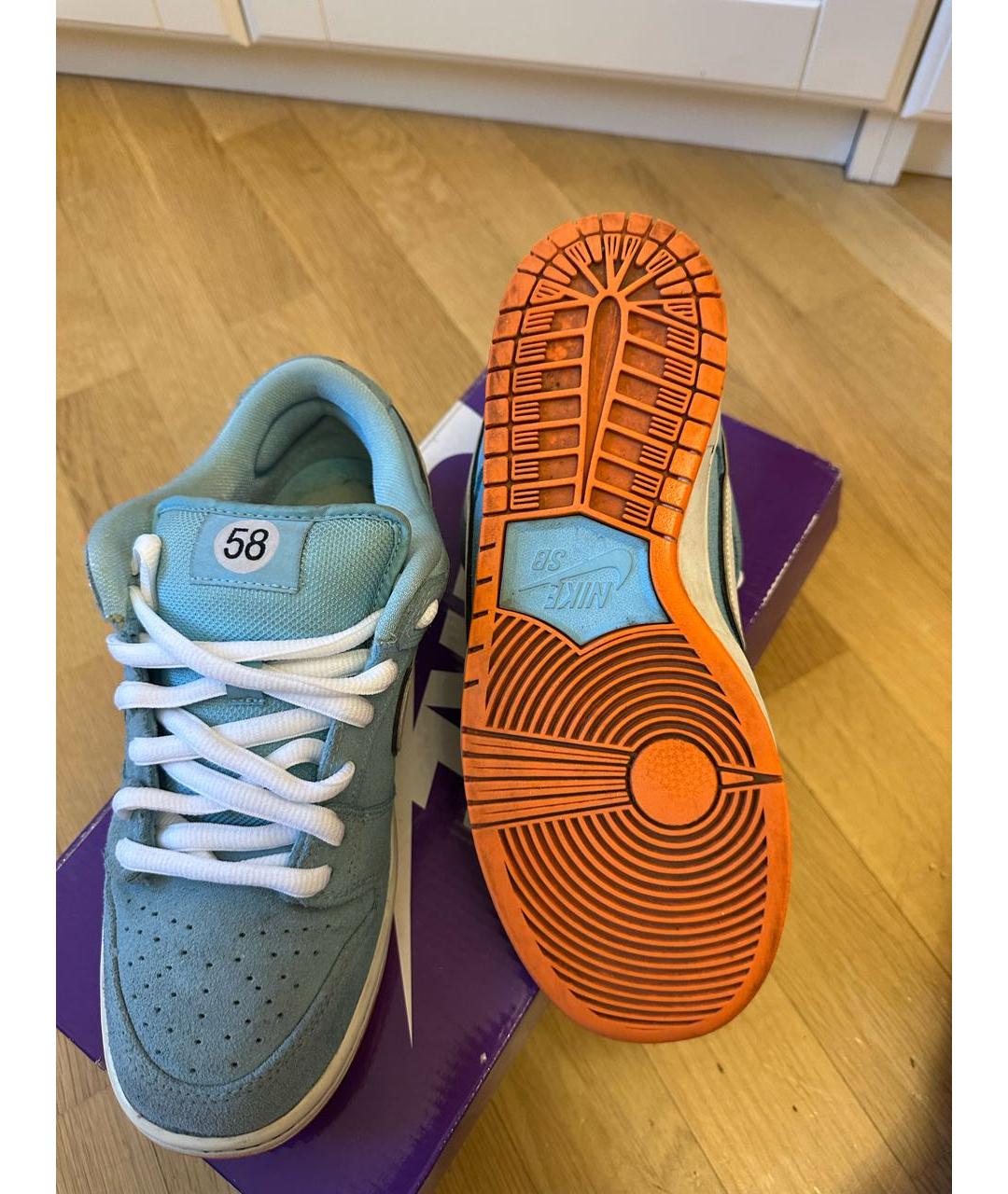 NIKE Голубые низкие кроссовки / кеды, фото 5