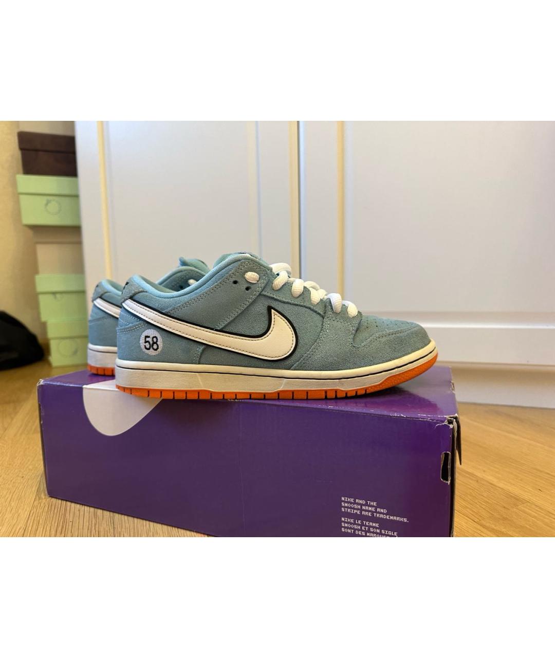 NIKE Голубые низкие кроссовки / кеды, фото 9