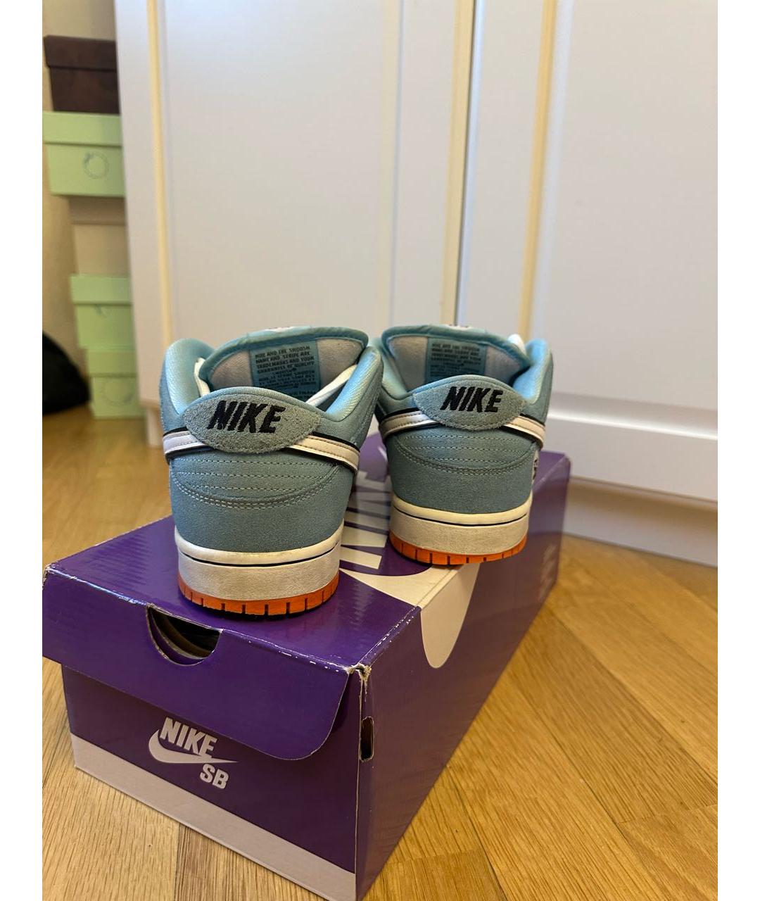 NIKE Голубые низкие кроссовки / кеды, фото 3