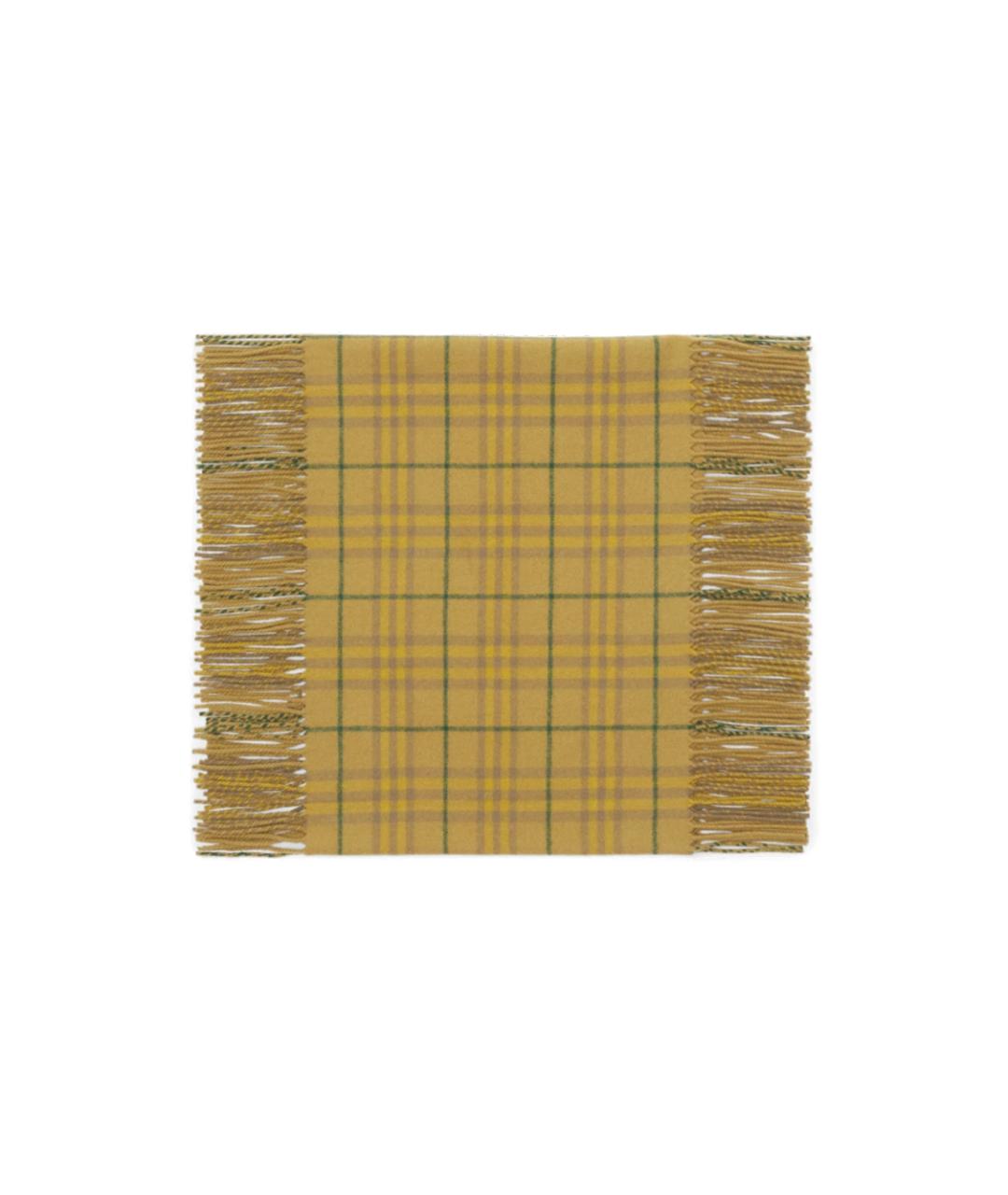BURBERRY Бежевый кашемировый шарф, фото 2
