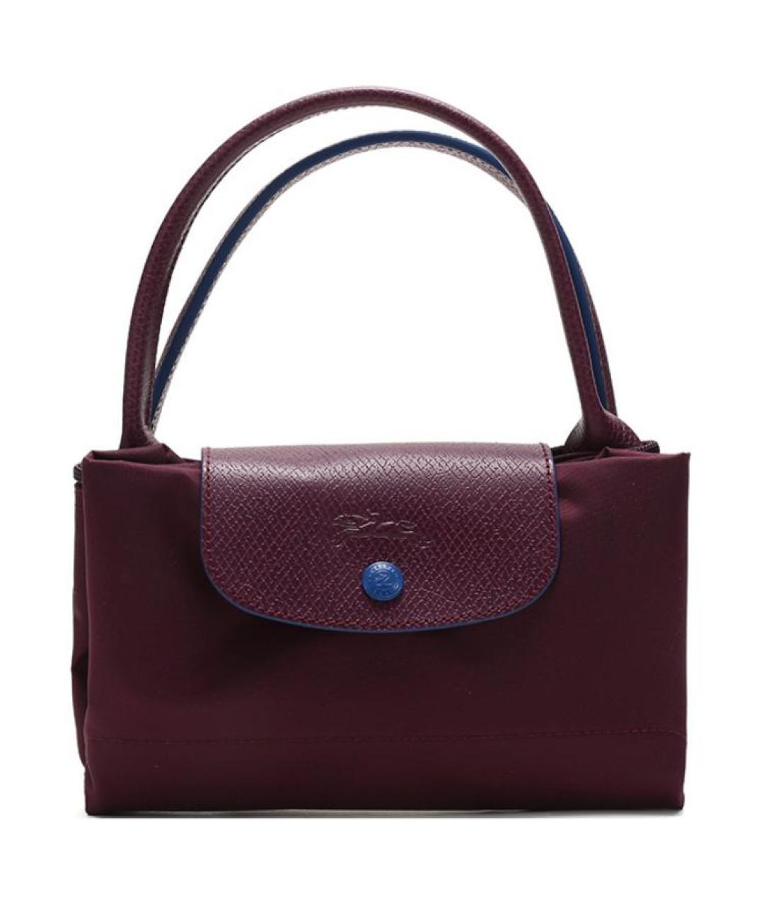 LONGCHAMP Бордовая хлопковая сумка через плечо, фото 8