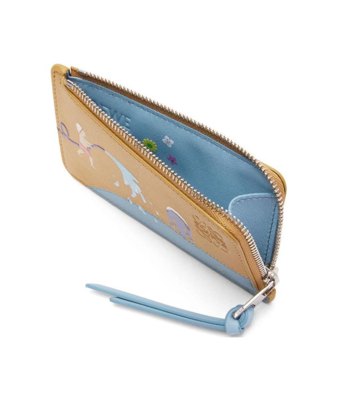 LOEWE Оранжевый кожаный кардхолдер, фото 3